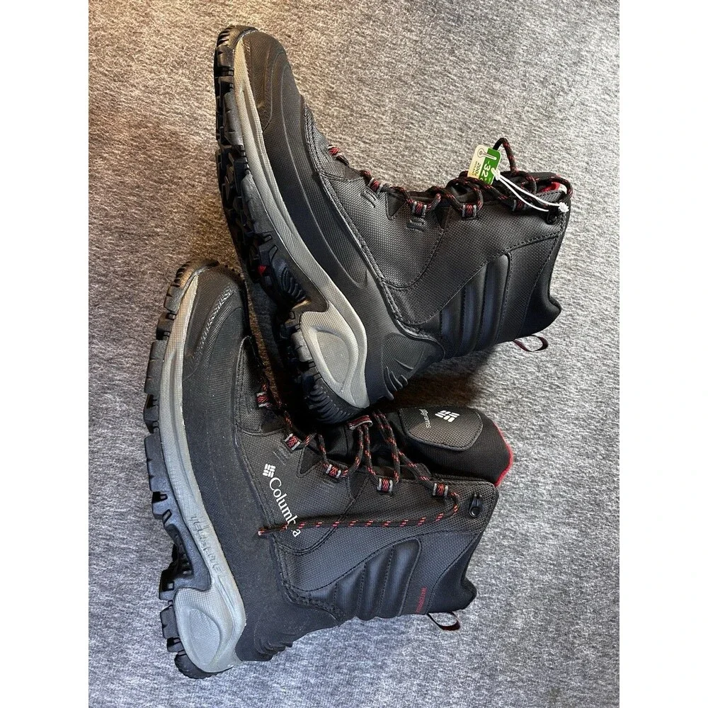 New Columbia Bugaboot III Insulated Waterproof Winter Boots Mens Size 11.5 Black